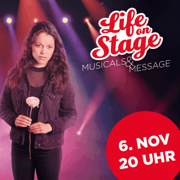 Sitzplatzreservierung Life on Stage Braunschweig 06. November 20 Uhr (Melanie)